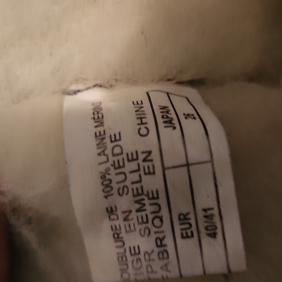 EMU Boots Womens Size 9 Sophie Suede Shearling Merino Wool Flaws - Picture 6 of 10